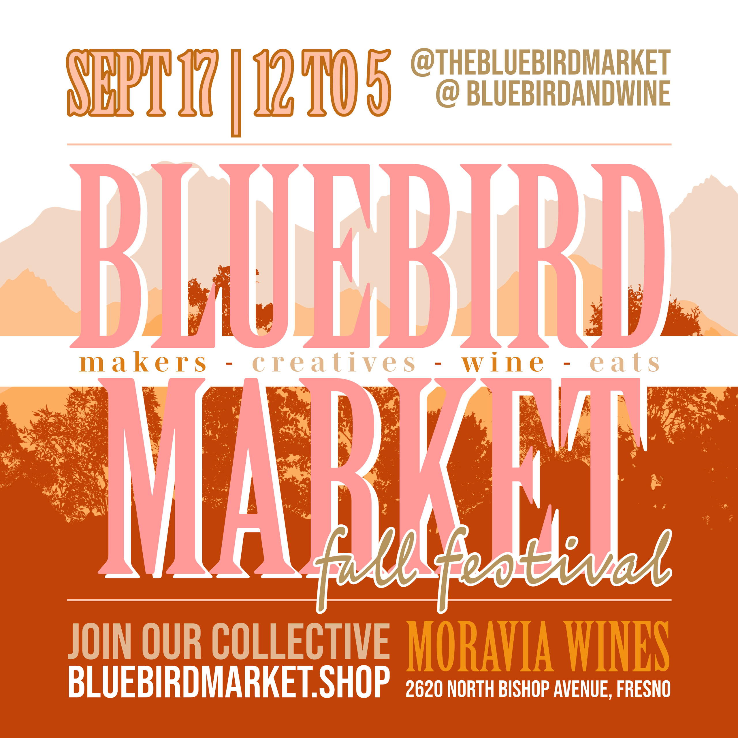 Bluebird Market at Moravia Wines Bluebird Home & Lifestyle Market